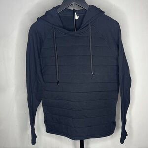 ZYIA Active Black Combo Pocket Sweatshirt Hoodie Size Medium